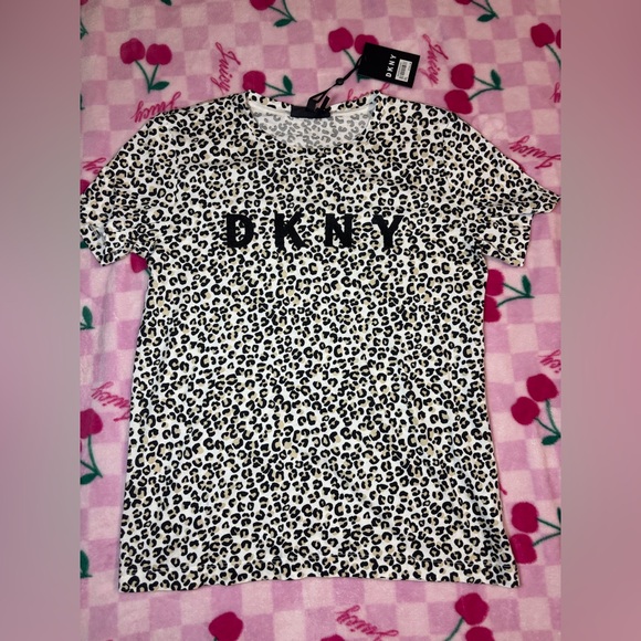 Dkny Tops - DKNY Cheetah Print Tshirt